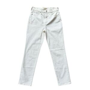 Madewell White Mid-Rose Perfect Vintage Straight Jeans Size 26